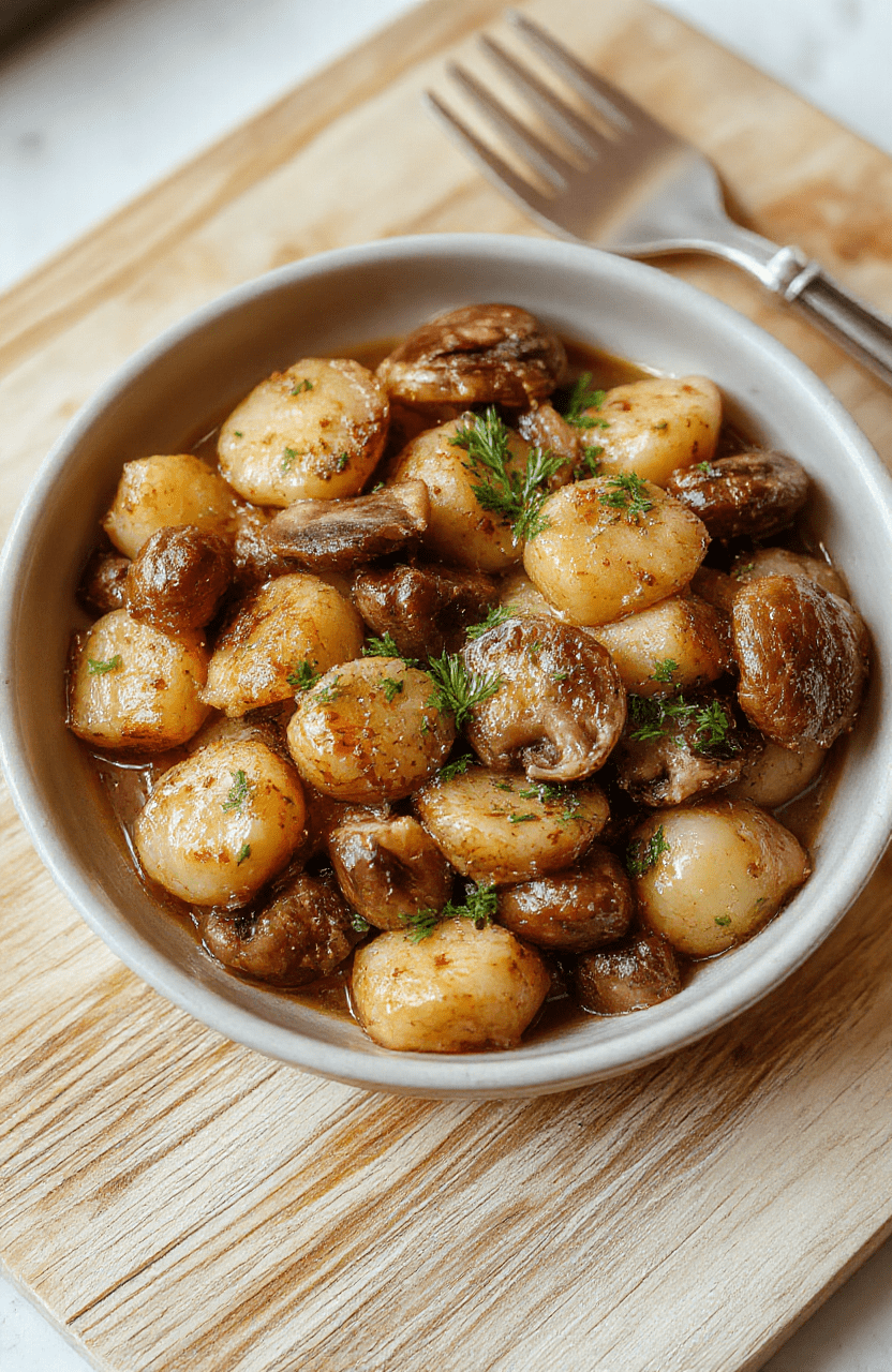 Bunter Teller mit Champignons, Brokkoli und Karotten in leichter Sauce, goldbraun angebratene Champignons, grüne Brokkoli-Röschen, orangene Karottenstreifen, einfache Präsentation auf weißem Teller, natürliches Licht.