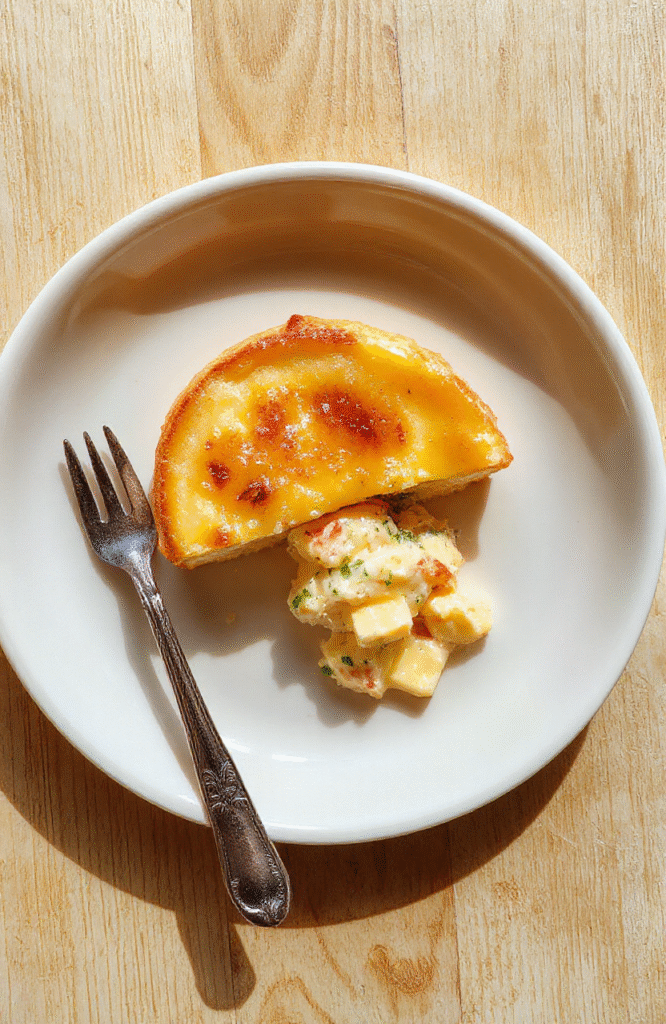 Kuchenplatte präsentiert eine Zimtschnecken-Cheesecake auf knusprigem Keksboden, cremige Käsefüllung, zarte Zimtverzierungen, goldbraune Kruste, warme Dessert-Atmosphäre.