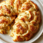 Ein Teller mit goldbraunen Streuseltalern, bedeckt mit knusprigen Streuseln, auf einem hellen Holztisch. Die Oberflächen wirken warm, Zimtstaub liegt fein darüber, das Foto wirkt natürlich und einladend.