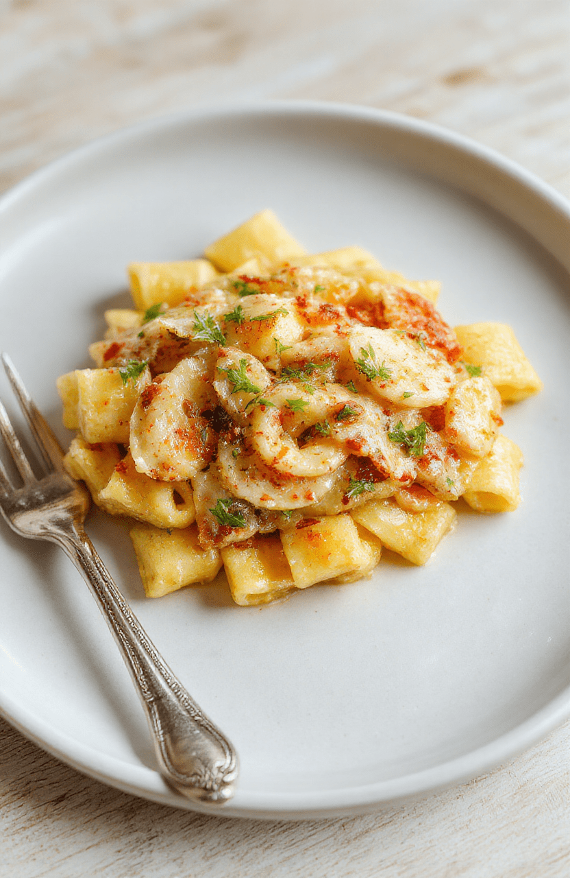 Grüne Bärlauch-Pasta auf weißem Teller, cremige Sahnesauce, fein geriebener Käse, frische Bärlauchblätter, glänzende Pasta, helles Tageslicht, unscharfer Hintergrund, neutrale Holzbasis