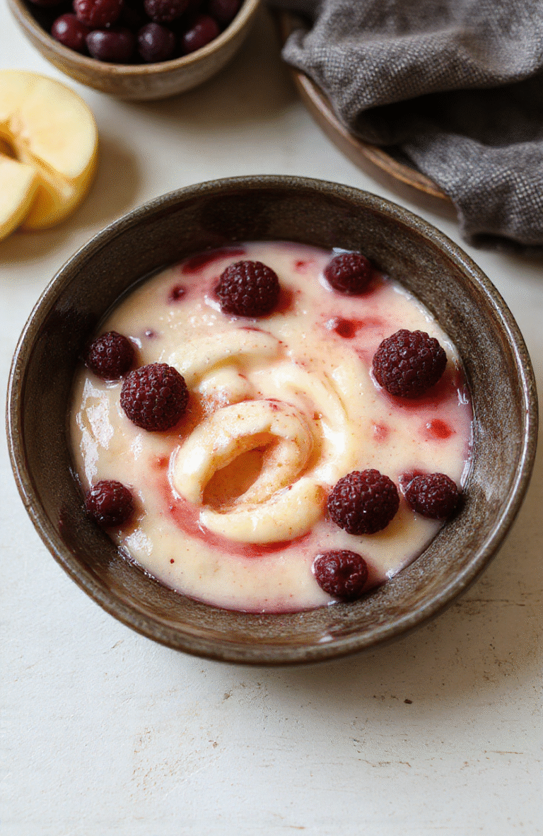 Auf einem hellen Holztisch steht ein goldbrauner Joghurt-Gugelhupf mit Blaubeeren. Die Bundt-Form ist sichtbar, die Kruste leicht glänzend. Die zarte Krume ist durchzogen von Blaubeeren. Daneben liegen frische Blaubeeren, der Kuchen ist leicht mit Puderzucker bestäubt.